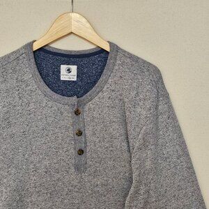 Southern Proper Long Sleeve Elbow Patch Terry Henley XL